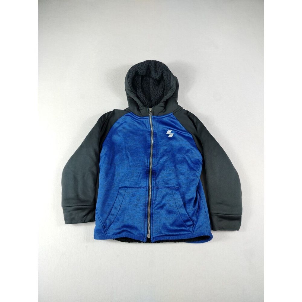 Childrens Place Jacket Youth Boys Medium 7/8 Blue Hooded‎ Winter Coat Outerwear